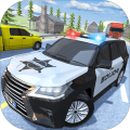 PoliceCarDrivingTraffic