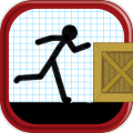 CartoonStickmanJumpAndRunOnRoadPremium