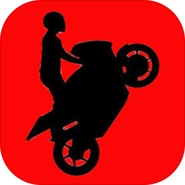 火柴人摩托车骑手涂鸦世界的特技