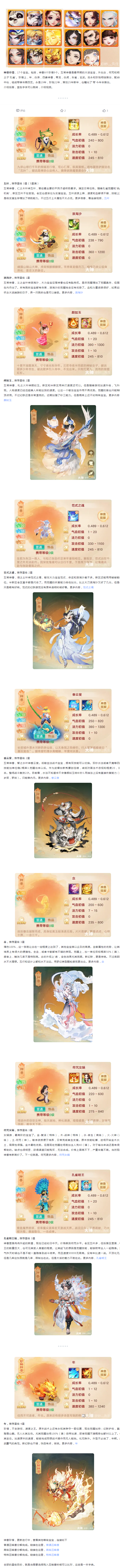 【寶寶介紹】神獸珍惜篇