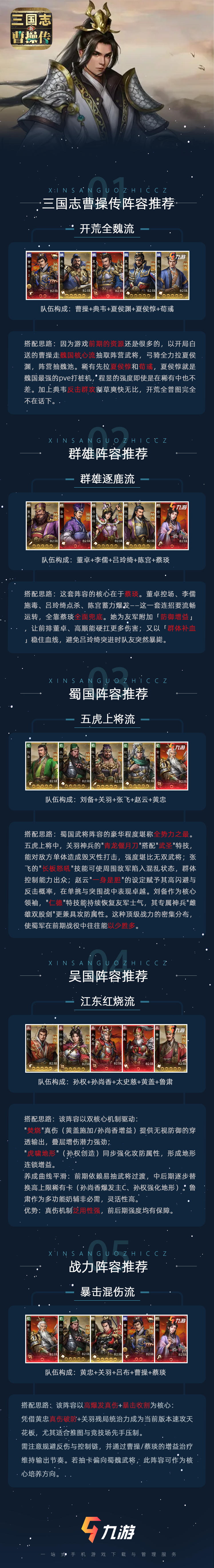 【攻略分享】阵容推荐