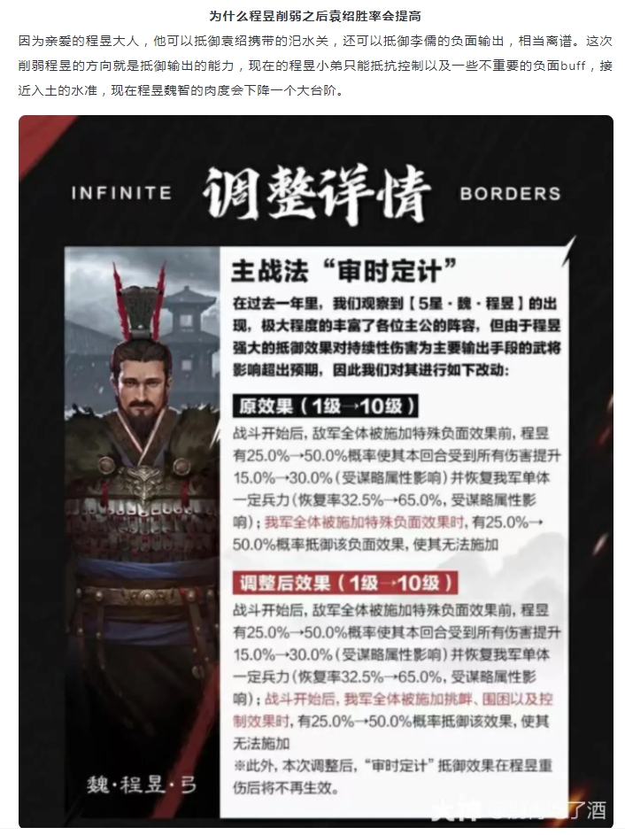 【攻略解析】程昱削弱最大赢家?袁绍法刀又无敌了!