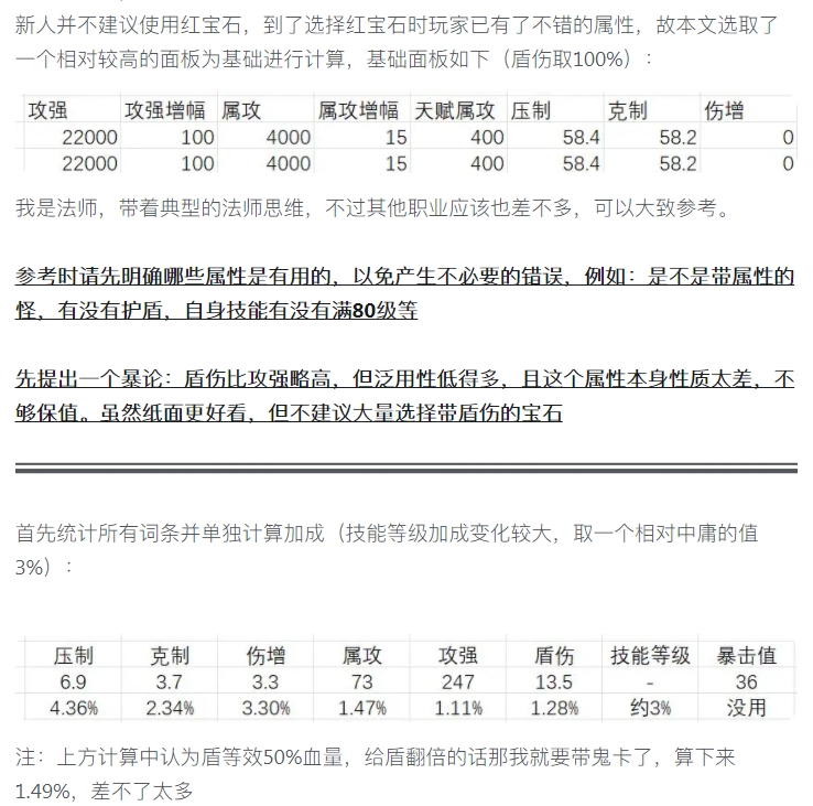 【宝石】红宝石稀有属性的选择