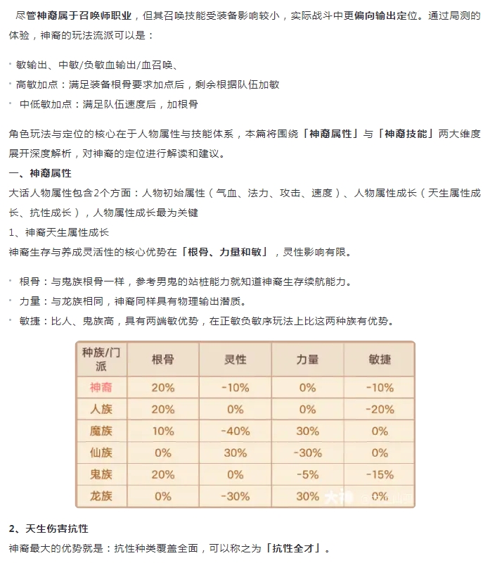 【神裔定位】高输出、团队辅疗与召唤增益