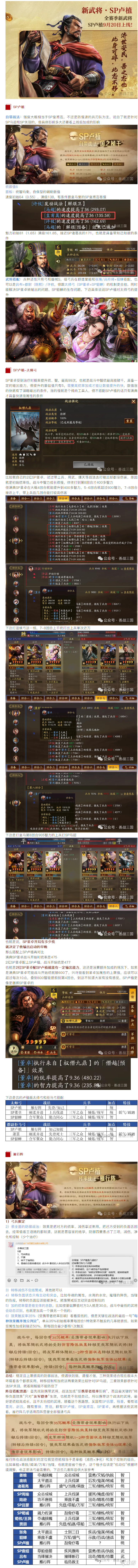 【武将分享】“弓兵快乐阵”,SP卢植/雁行阵解读
