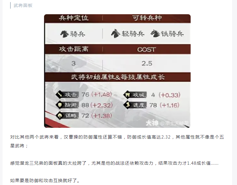 【攻略分享】潜龙在渊三兄弟之汉曹操解析