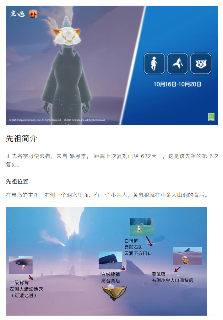 【攻略分享】本周复刻黄鼠狼,第一个复刻超过6次的先祖出现了