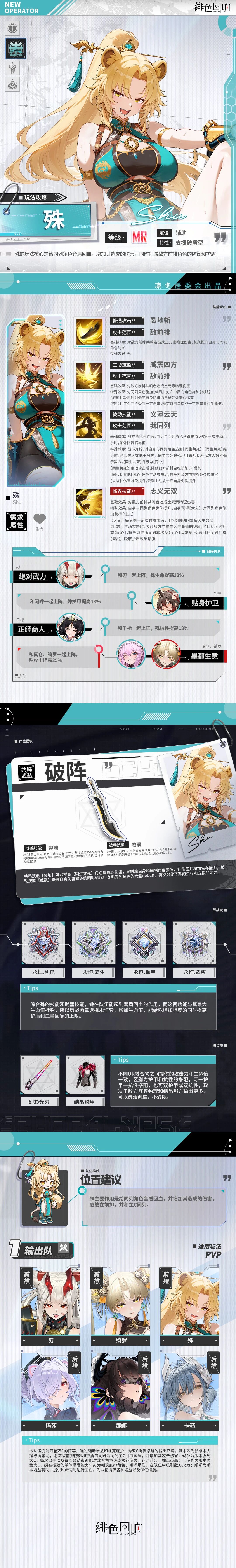 【攻略分享】【凛冬居委会】殊角色攻略