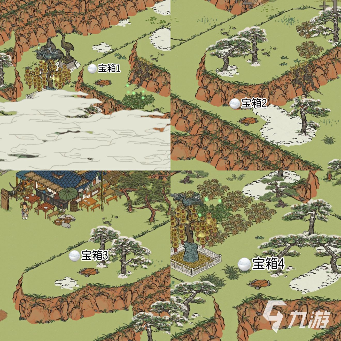 江南百景圖徽州府探險攻略 徽杭古道彩蛋與寶箱鑰匙分布