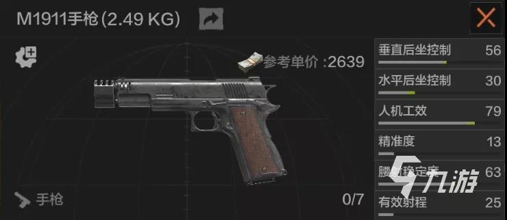 暗区突围M1911武器怎么样 M1911武器强度分析