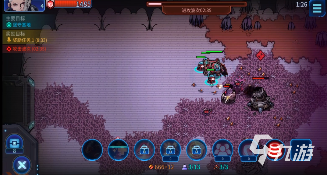异星指令炮王1-2怎么打 关卡1-2完美通关攻略