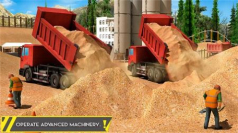 沙土挖掘机起重机运输车截图