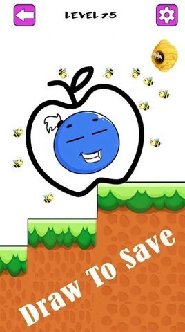 彩虹怪物画线拯救截图