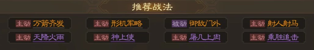 三国志战棋版徐荣战法搭配建议