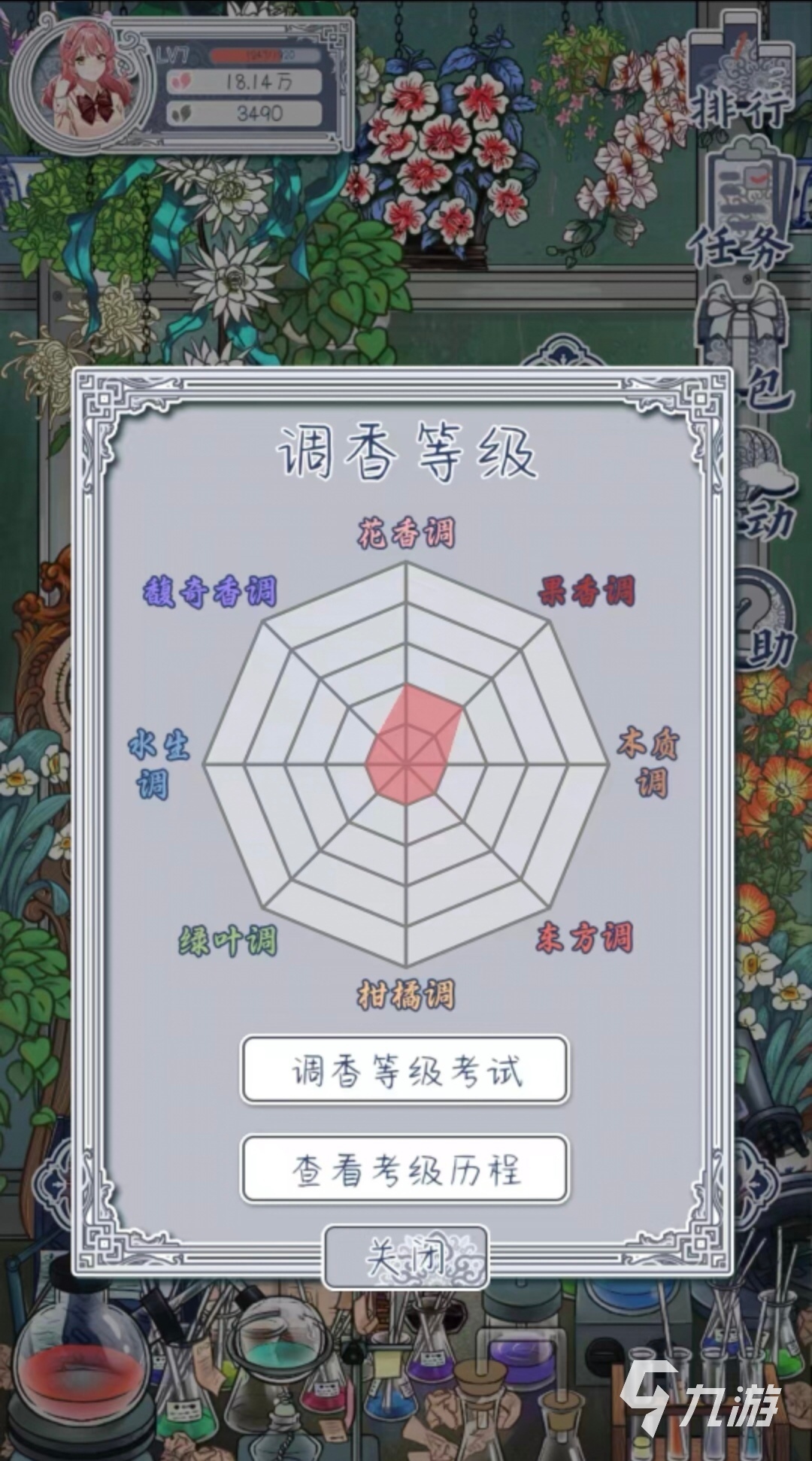 花与香水与猫调香考试怎么过 调香考试通关攻略