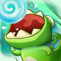  Chameleon eats candy