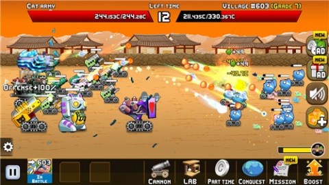 放置貓咪加農(nóng)炮截圖1