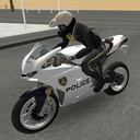 警察摩托车骑手加速器
