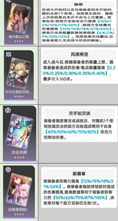 崩坏星穹铁道平民玩家光锥选择 崩坏星穹铁道光锥一览