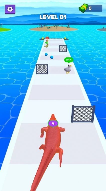 鳄鱼怪物攻击跑截图2