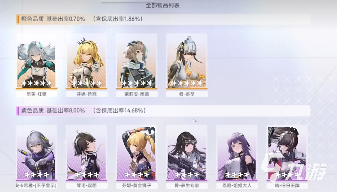 尘白禁区抽卡概率是多少 尘白禁区卡池概率分享