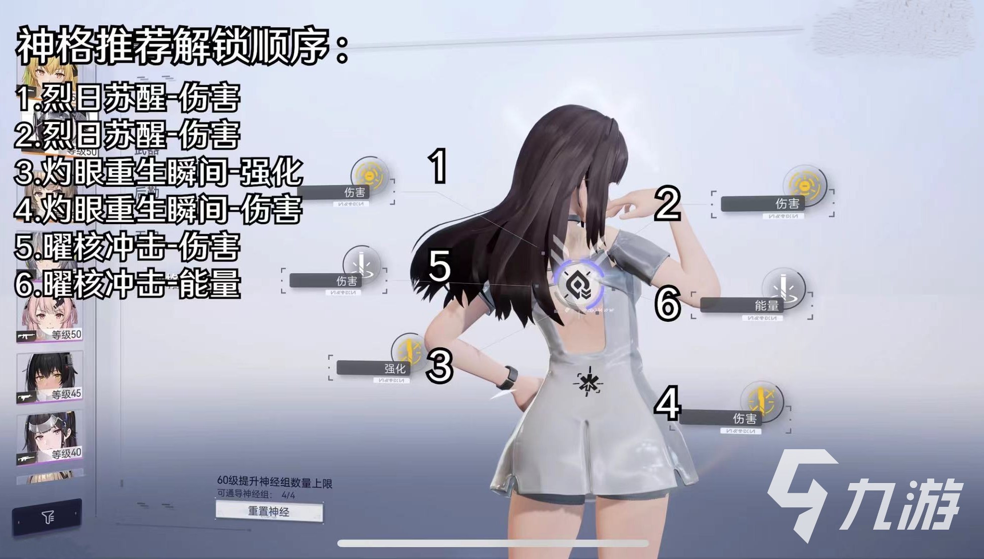 尘白禁区冬至神格怎么点 尘白禁区肴冬至神格解锁顺序分享