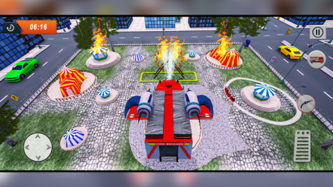 Emergency Flying Firetruck 911截图3