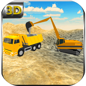 砂运输车和挖掘机加速器