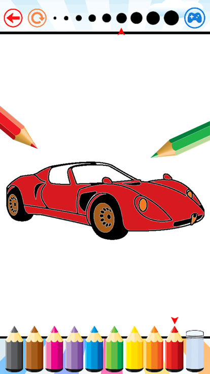 超級(jí)汽車著色書截圖
