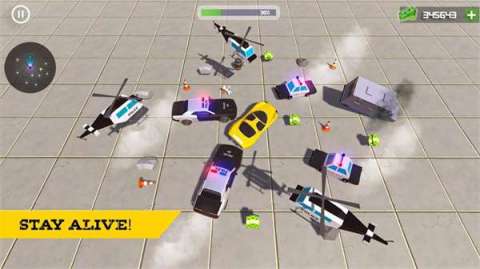 道奇警察躲避汽车截图