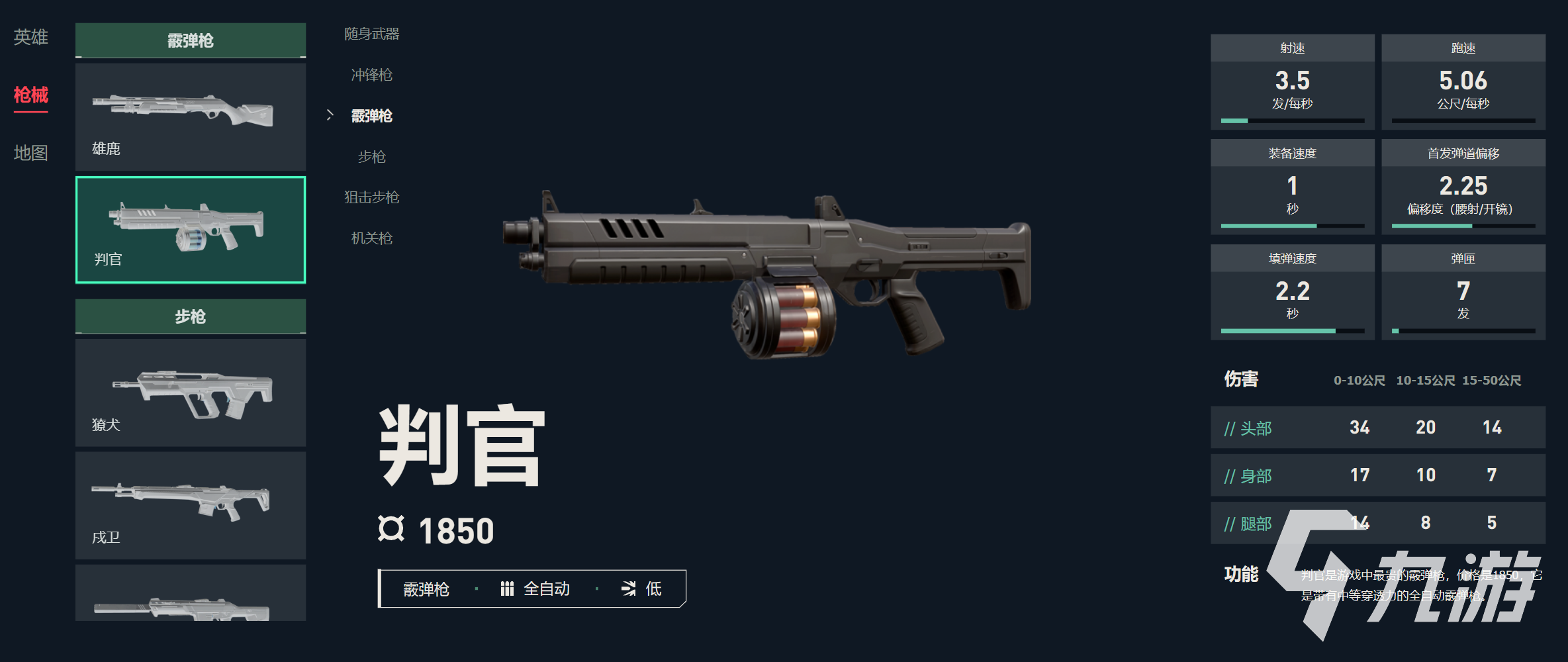 无畏契约霰弹枪好玩不 重炮霞弹枪武器介绍