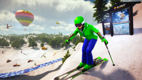 滑雪板滑雪比赛2020截图