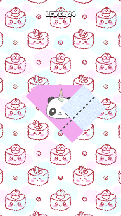 Paper Fold IQ Cute Art Games截图1