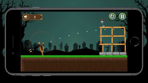 Zombie Town 2D physics截图1