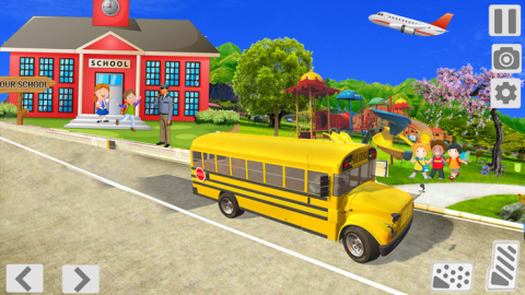 城市 学校 公共汽车 驾驶  3D截图2