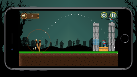 Zombie Town 2D physics截图3