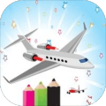 Airplane Coloring Book