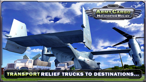 陆军货物直升机救援卡车模拟截图1