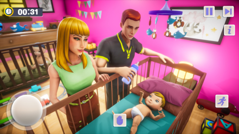 虚拟的 快乐的 家庭 生活 模拟截图2