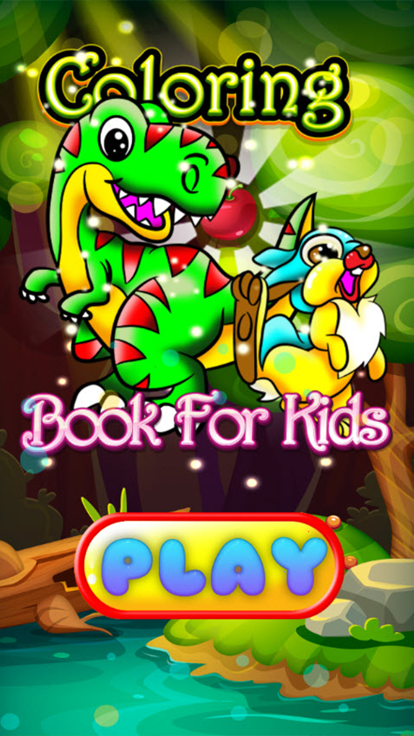 Dinosaurs Animal and Easter Eggs Coloring Pag截图