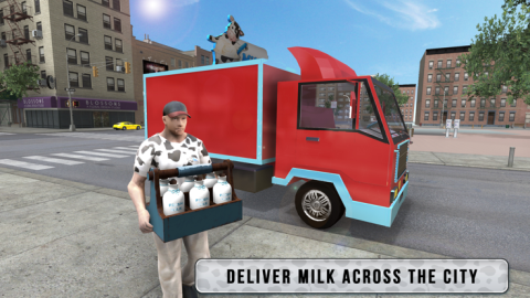 送牛奶者运输3d截图4