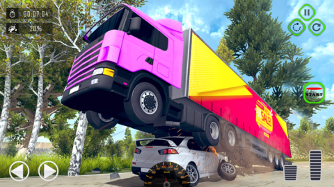 Semi Truck Crash Beam Drive截图