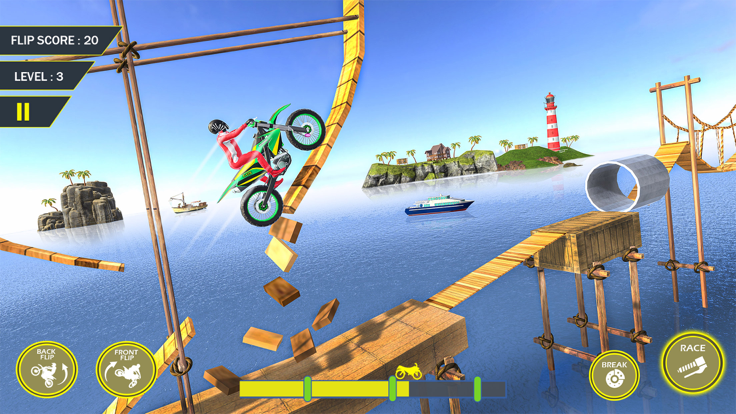 自行车赛车特技3D好玩吗 自行车赛车特技3D玩法简介