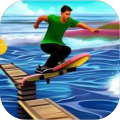 Beach Race Scooter Stunt Game
