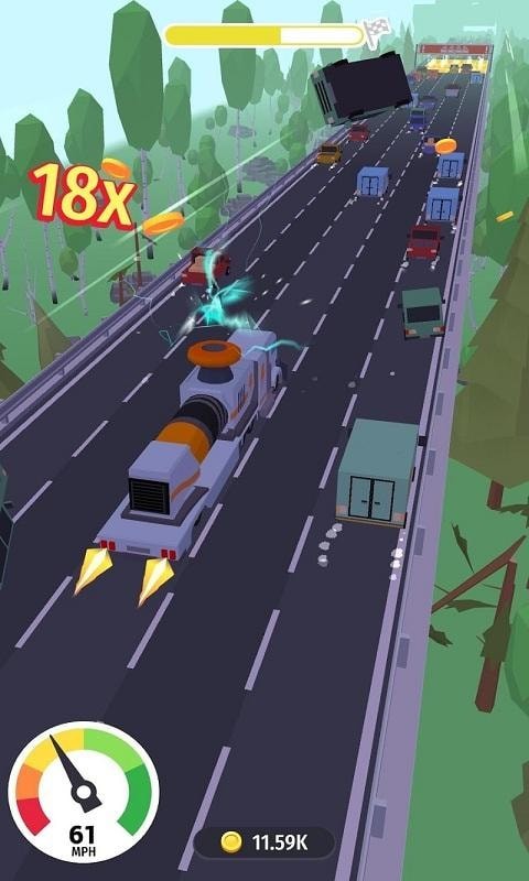 橫沖直撞粉碎公路截圖