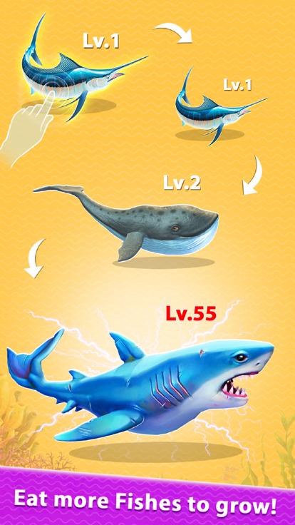 Merge & Eat Shark Evolution好玩吗 Merge & Eat Shark Evolution玩法简介