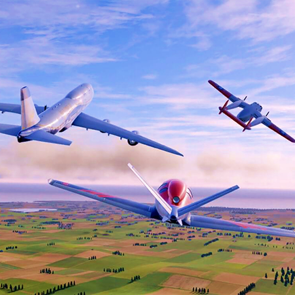 空中飞行飞机模拟控制操作2023