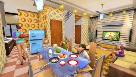 Single Dad  Dream Family Sim截图1