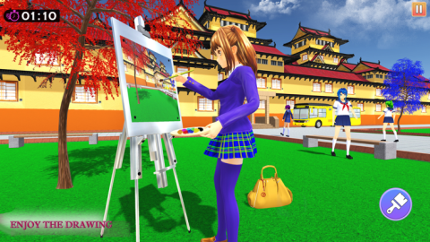 动漫女孩生活高中3D截图