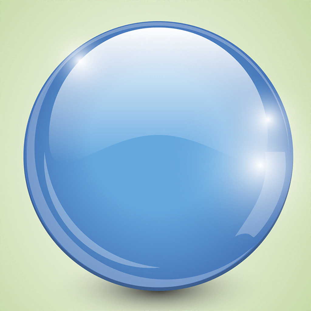 蓝色水晶球
